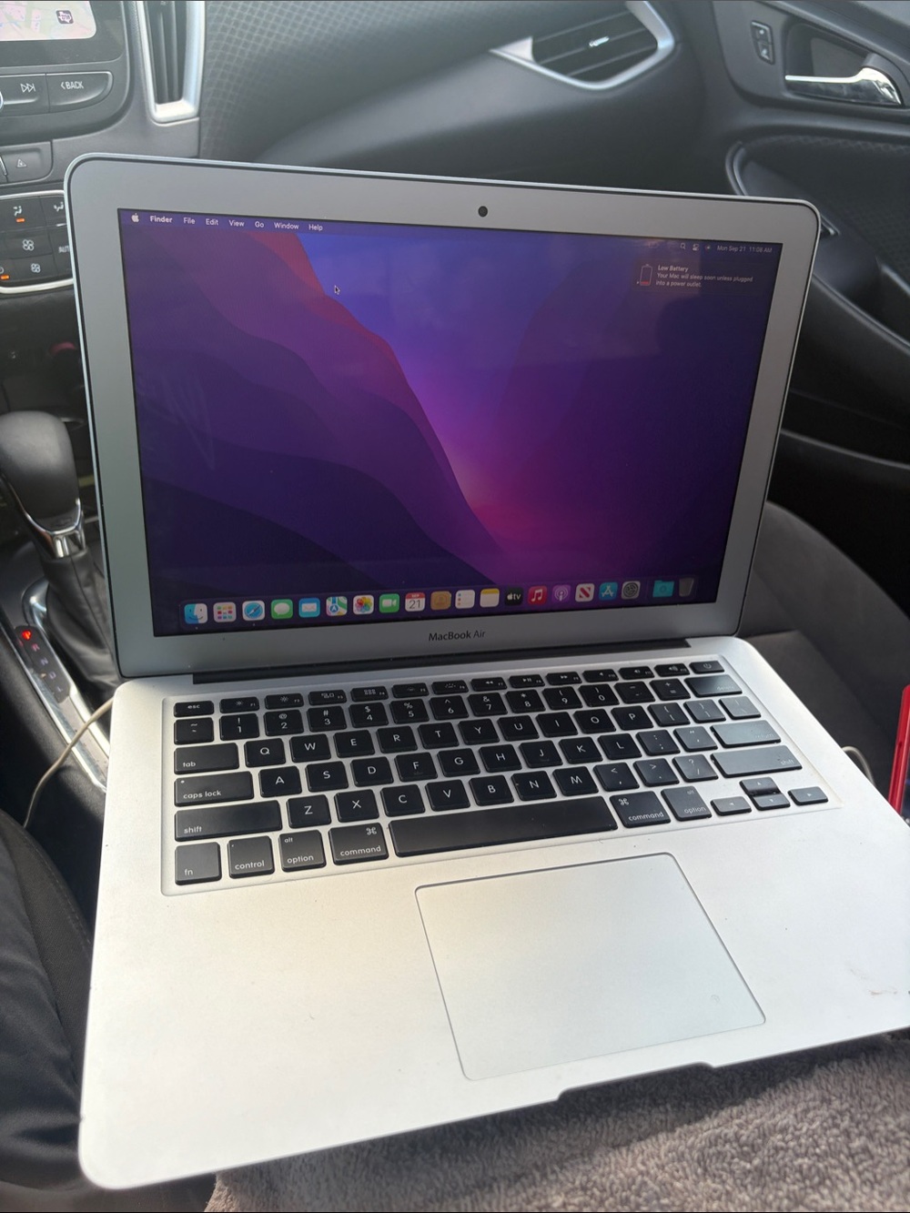 Apple Silver MacBook Air with Backlit Keyboard and Clear Display. need gone asap